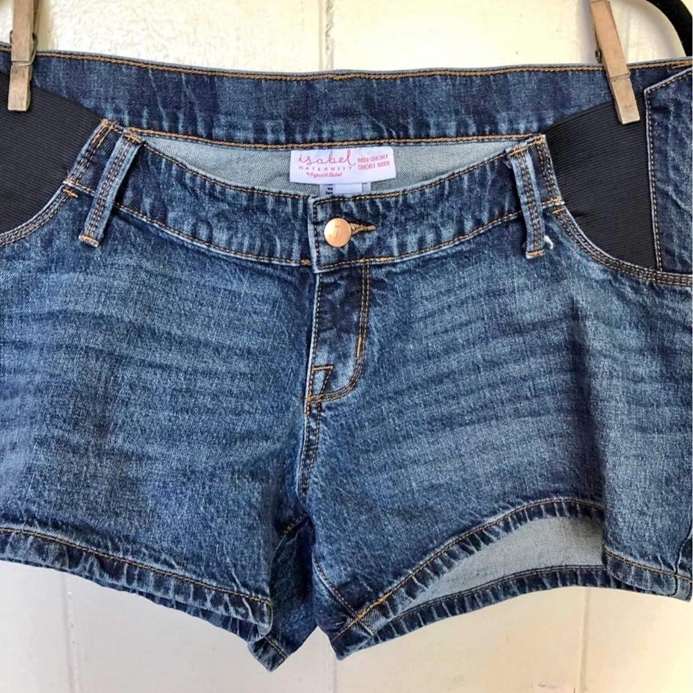 Isabel Maternity Denim Shorts